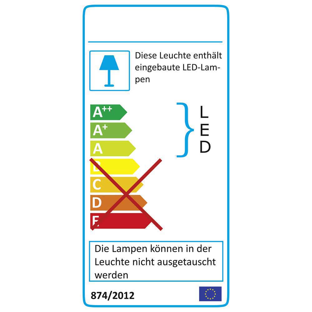 Wandhängeregal Lamanda mit Eiche Bianco furniert und 3 Ablagen