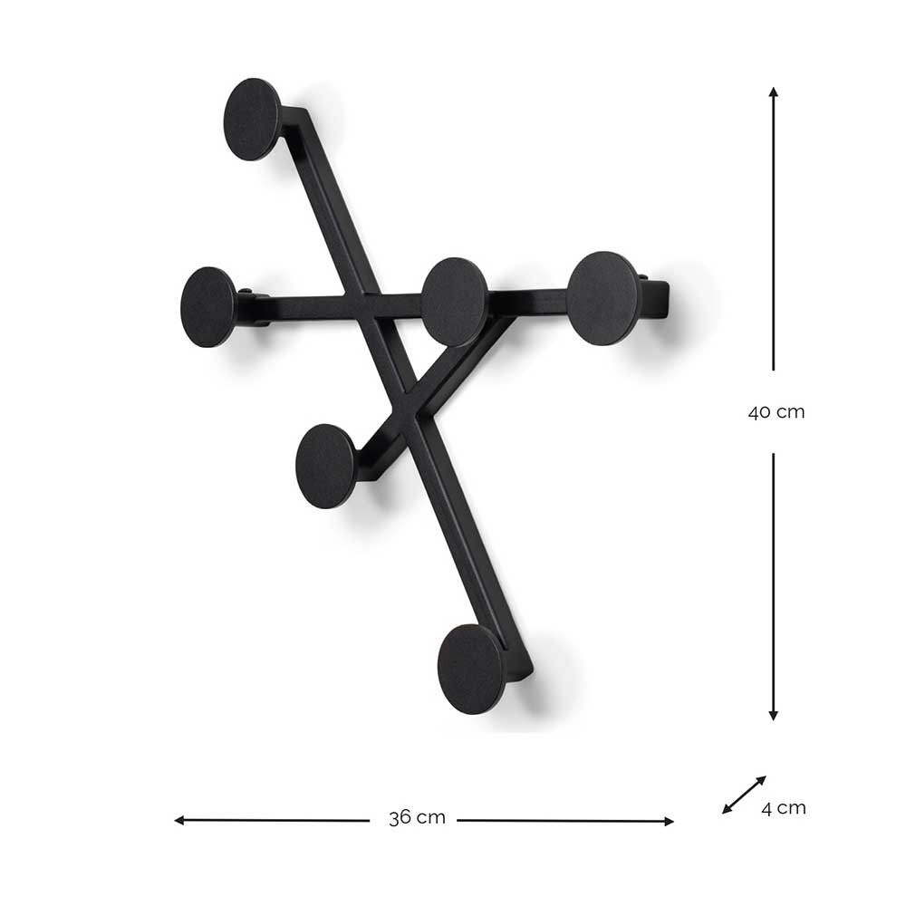 Wandgarderobe Lucivion aus Stahl in modernem Design