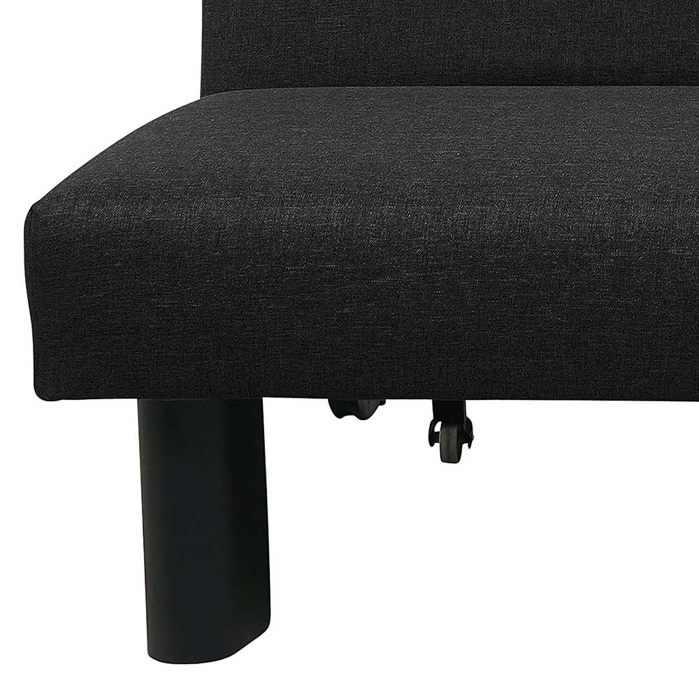 Zweisitzer Schlafsofa Clienta in Schwarz Made in Germany