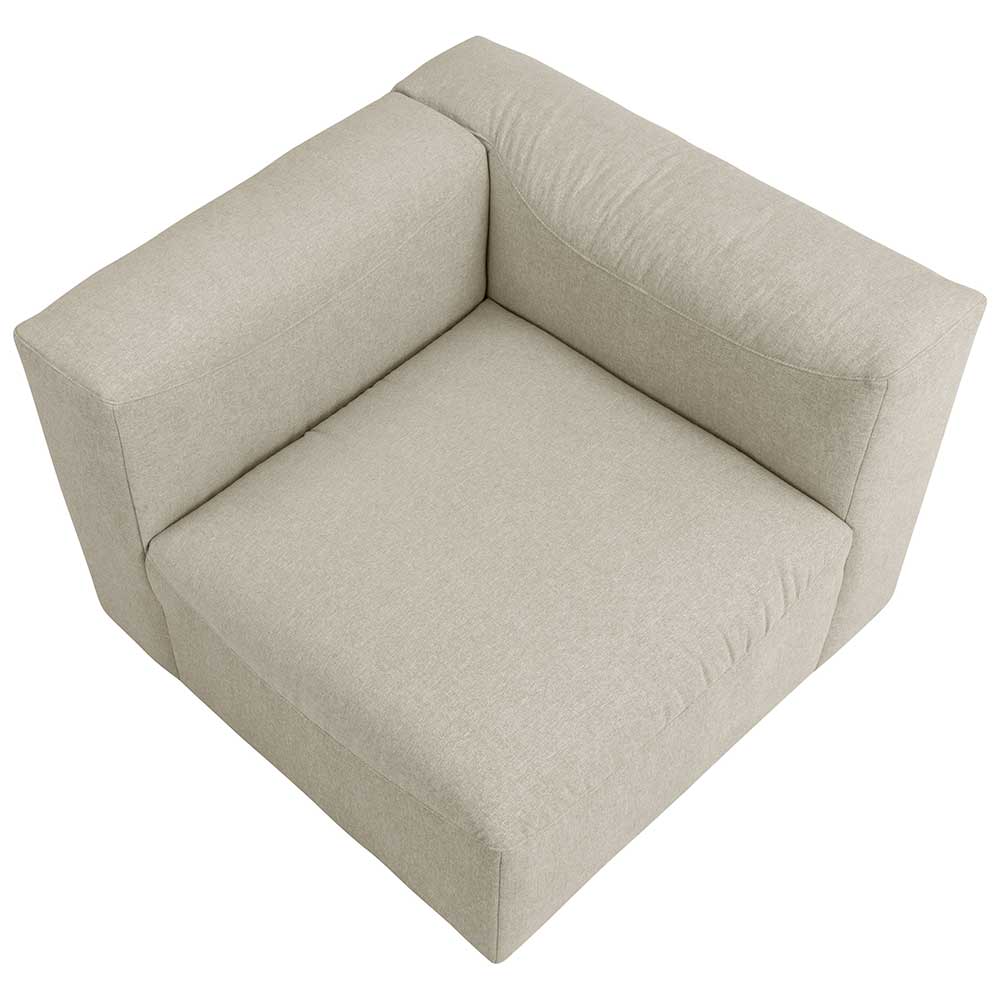 Sofa Element Pescara in Cremefarben Made in Germany