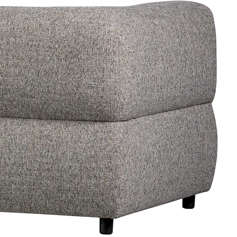 Modernes Sofa Element Modul Kyperia in Graubraun meliert 122 cm breit