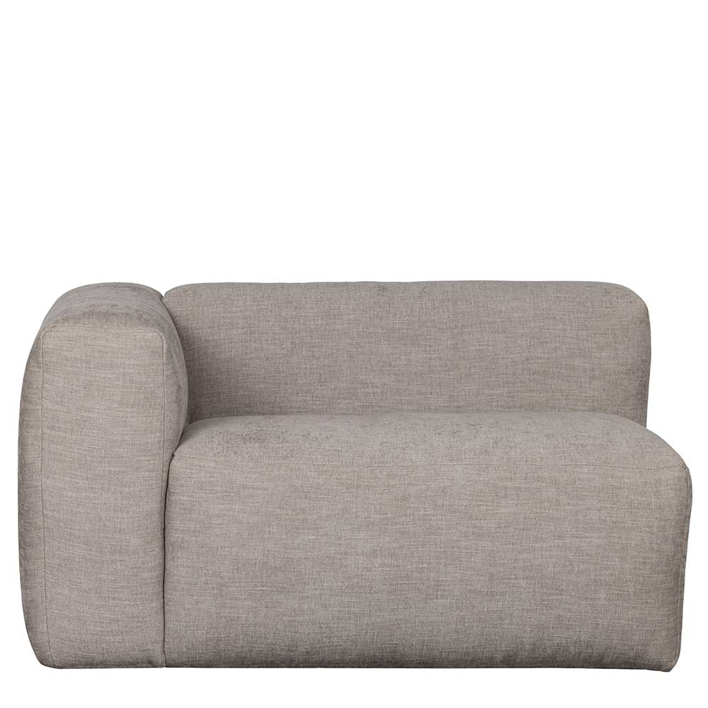 Einsitzer Sofa modular Wonder in Beigegrau mit Armlehne links