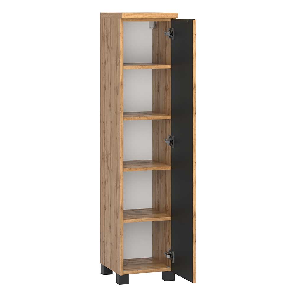 Badezimmer Midischrank Cadama 30 cm breit - inklusive Füße