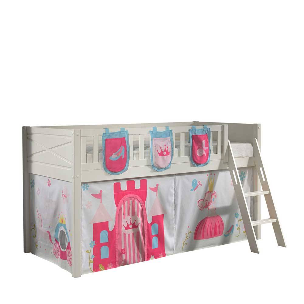 Hochbett Rambano mit Prinzessin Motiv inklusive Leiter