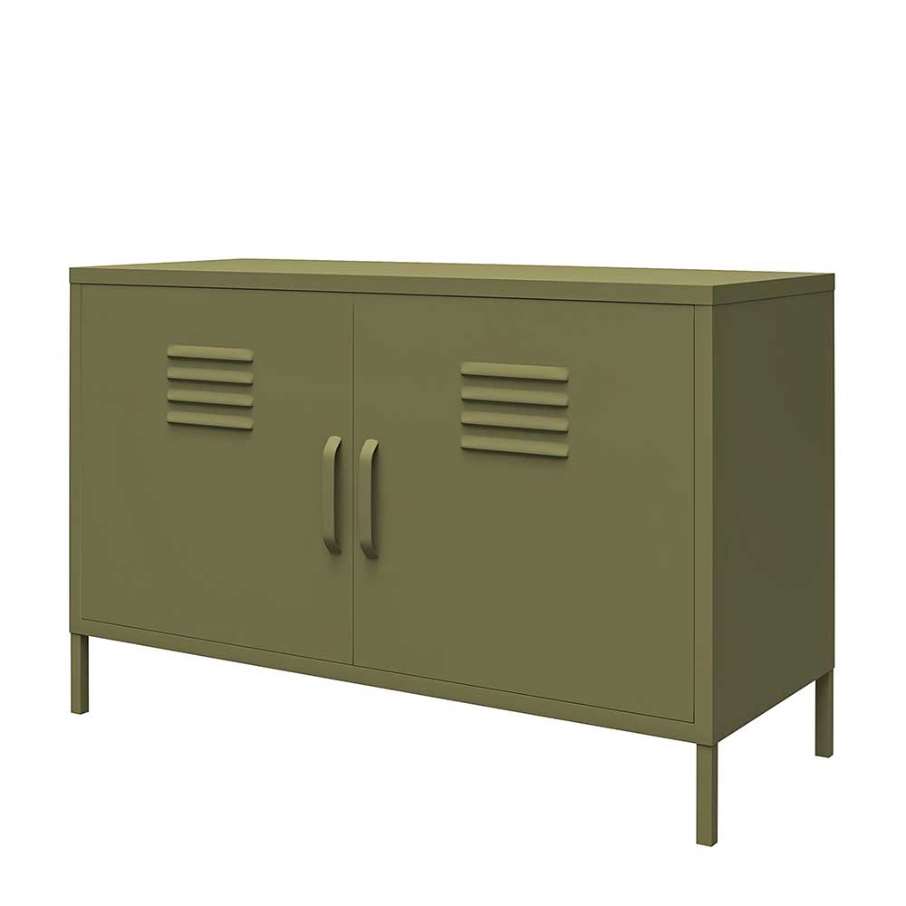 Sideboard Anya im Industry und Loft Stil mit Front in Spind Optik