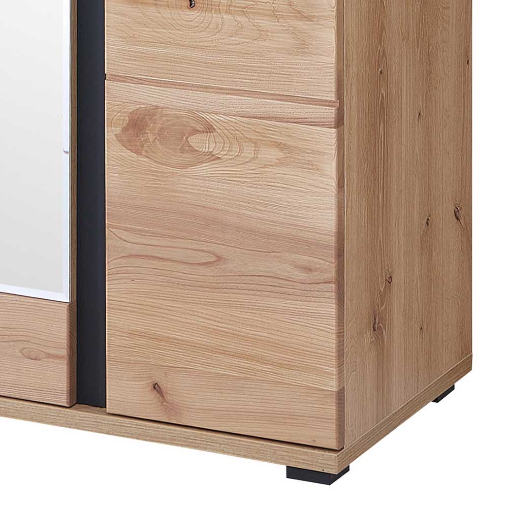 Dielenkleiderschrank Cacervo mit Spiegeltür in modernem Design