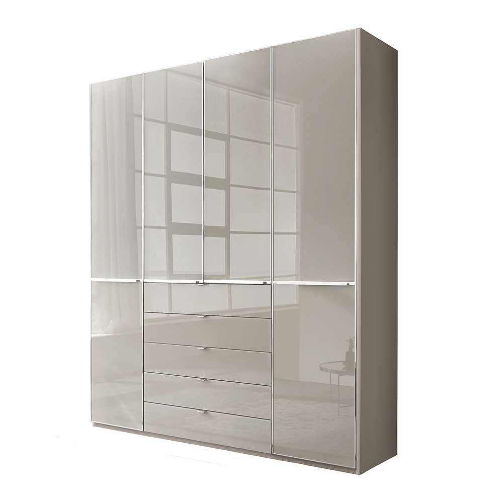 Schlafzimmer Schrank modern Voscona in Hellgrau 236 cm hoch