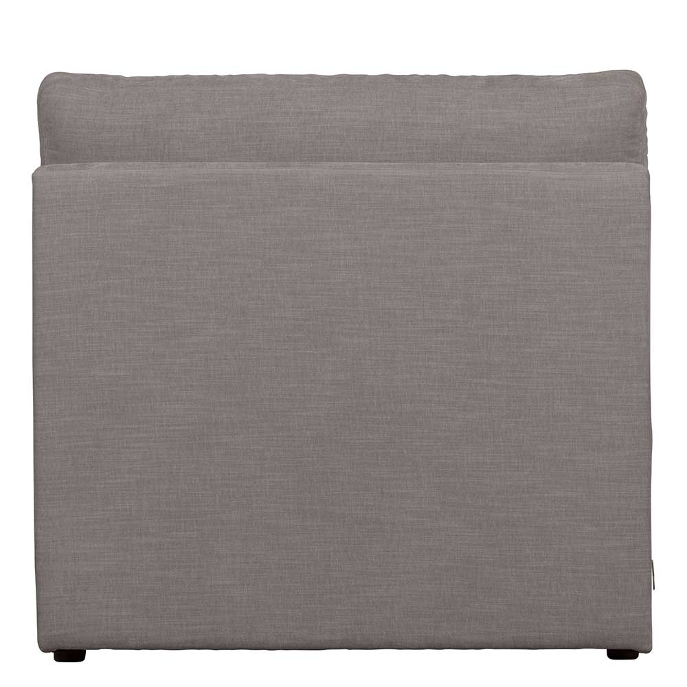 Einsitzer Couch Fredoco in Grau Modulsofa Element