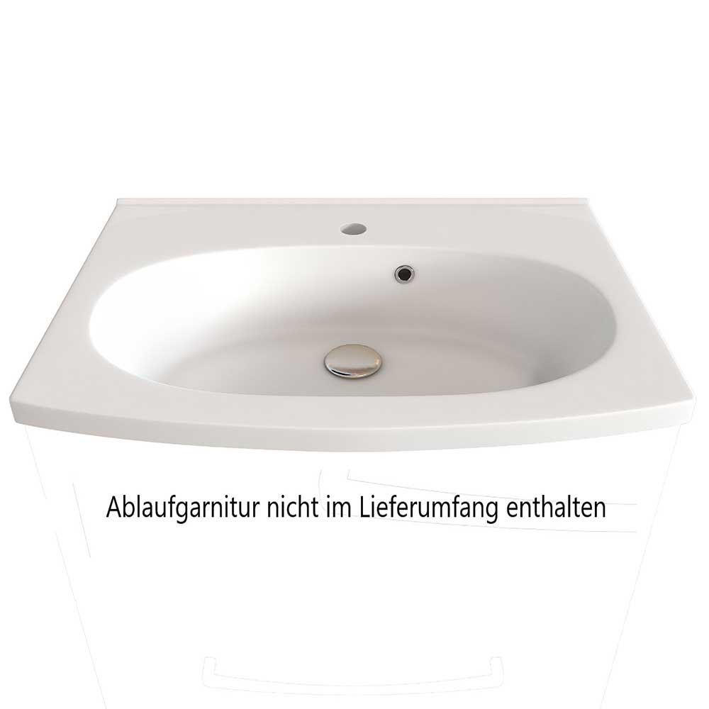 Badezimmer Möbelset Longos 90 cm breit in Wildeichefarben (dreiteilig)