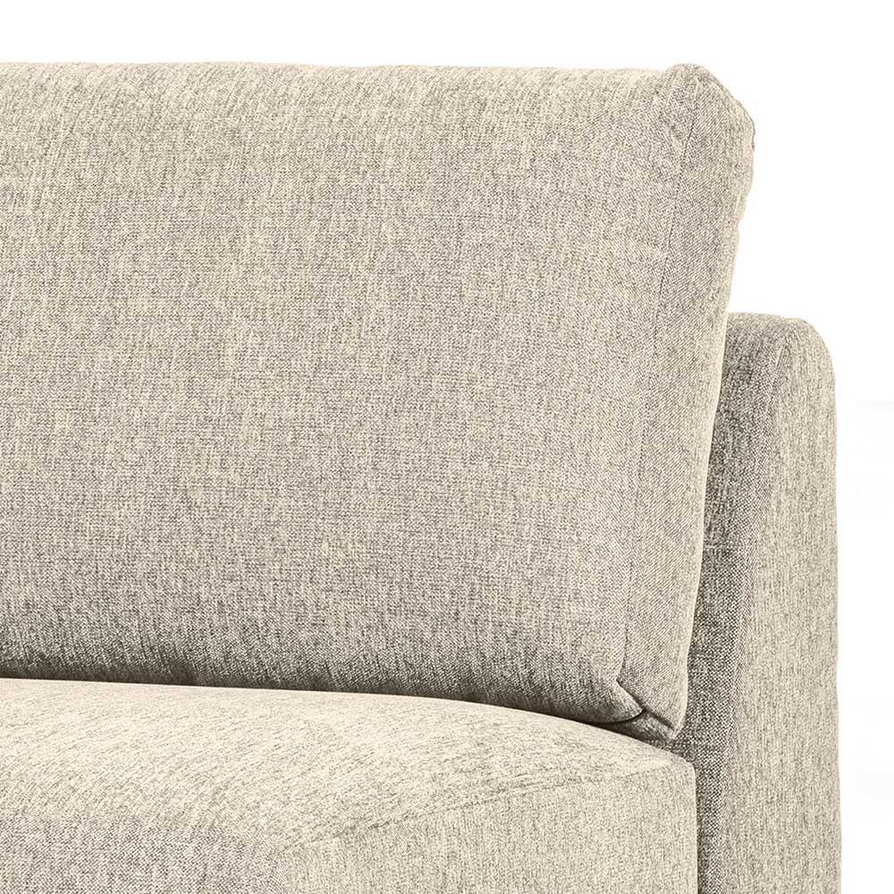 Modul Sofa Element Imdyano in Beige mit Vierfußgestell aus Metall