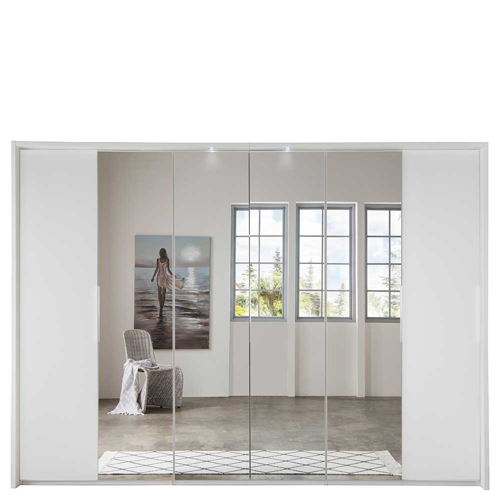 Kleiderschrank in Weiß mit Türen 300 cm breit online kaufen