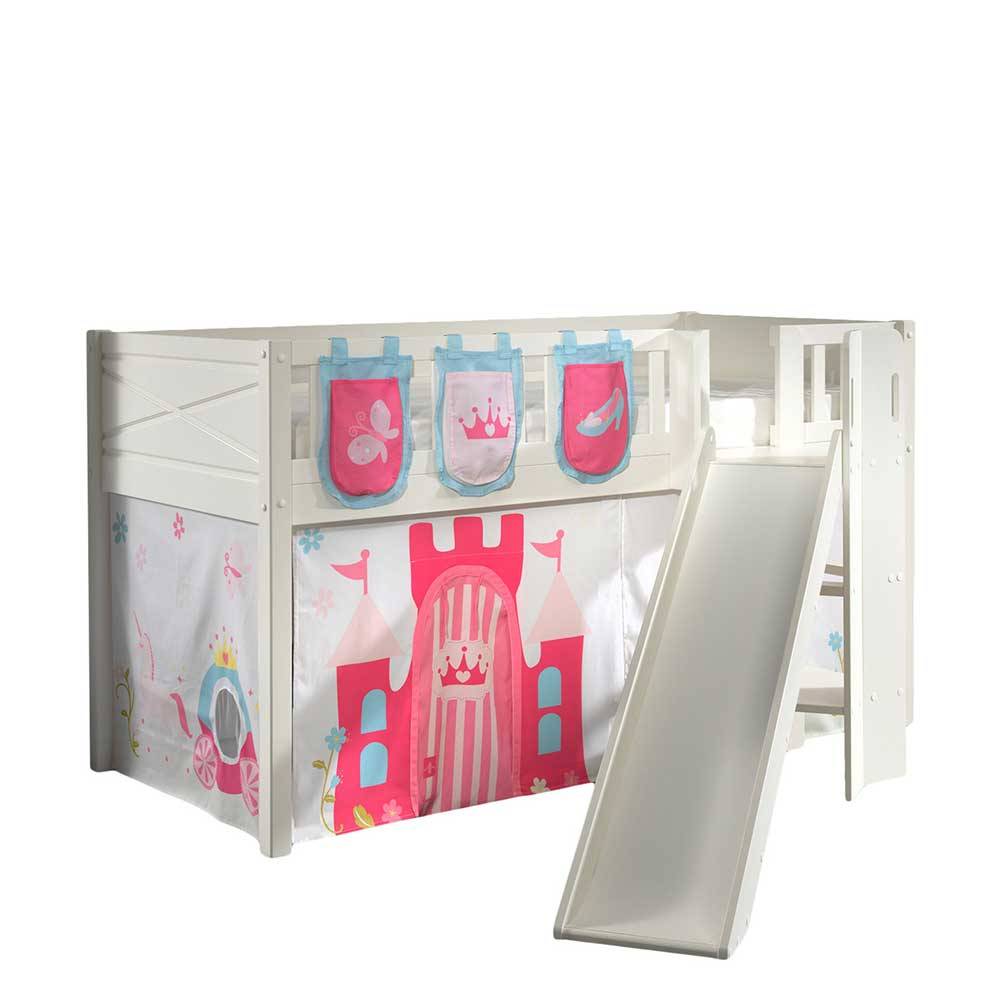 Kinderhochbett Urbanos mit Prinzessin Motiv inklusive Leiter Turm