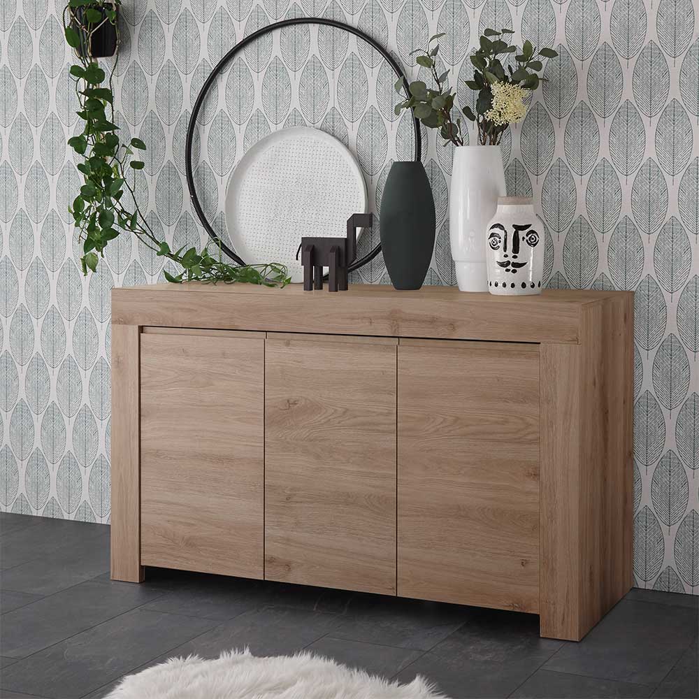 Sideboard Wandy in Eichefarben mit 3 Türen