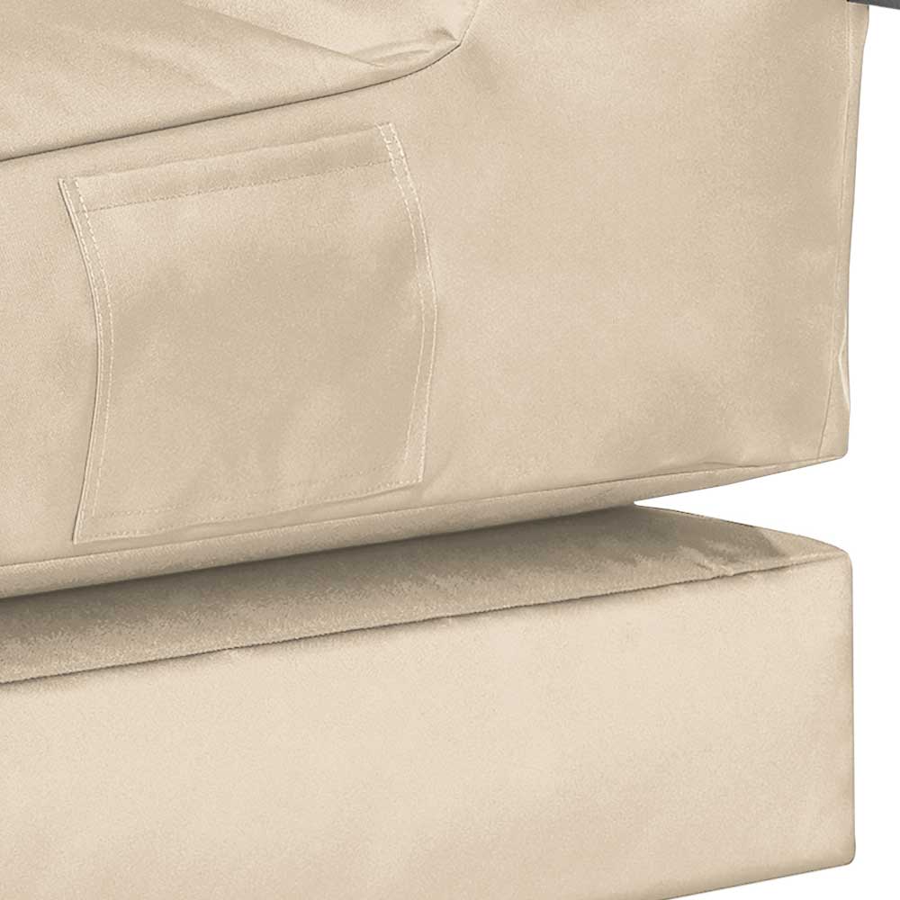 Sitzsack Sessel Welinda in modernem Design - Beige