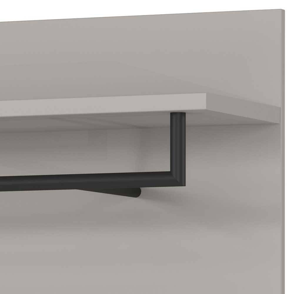 Wandgarderobe Tumeato in modernem Design - Grau