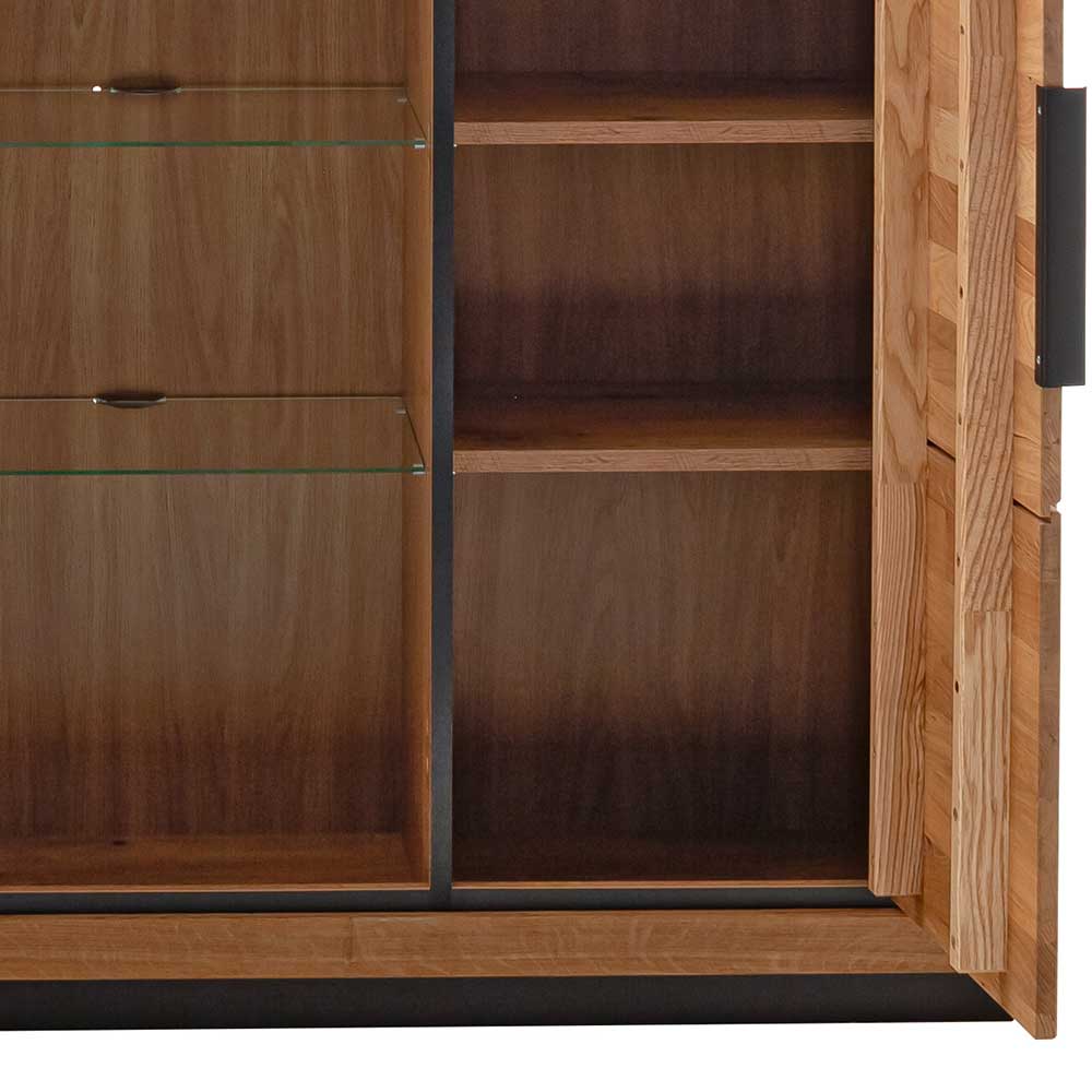 Wohnzimmerschrank Jayva in modernem Design - Wildeichefarben