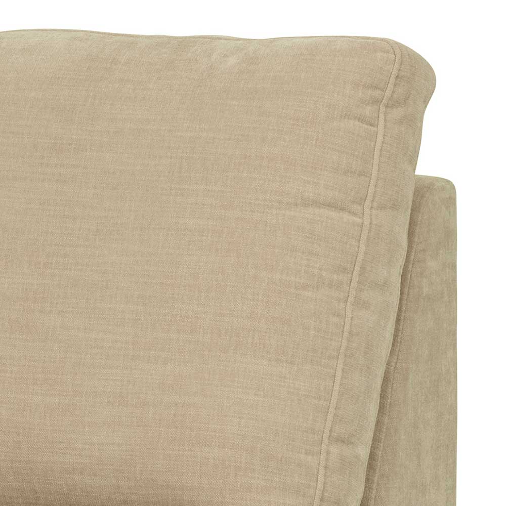 Modulsofa Abschluss Element links Pilamonia in Beige 44 cm Sitzhöhe