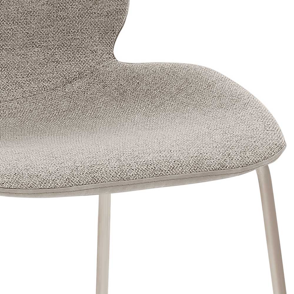 Designbarhocker Prabhaa mit gepolsterter Rückenlehne 65 cm Sitzhöhe