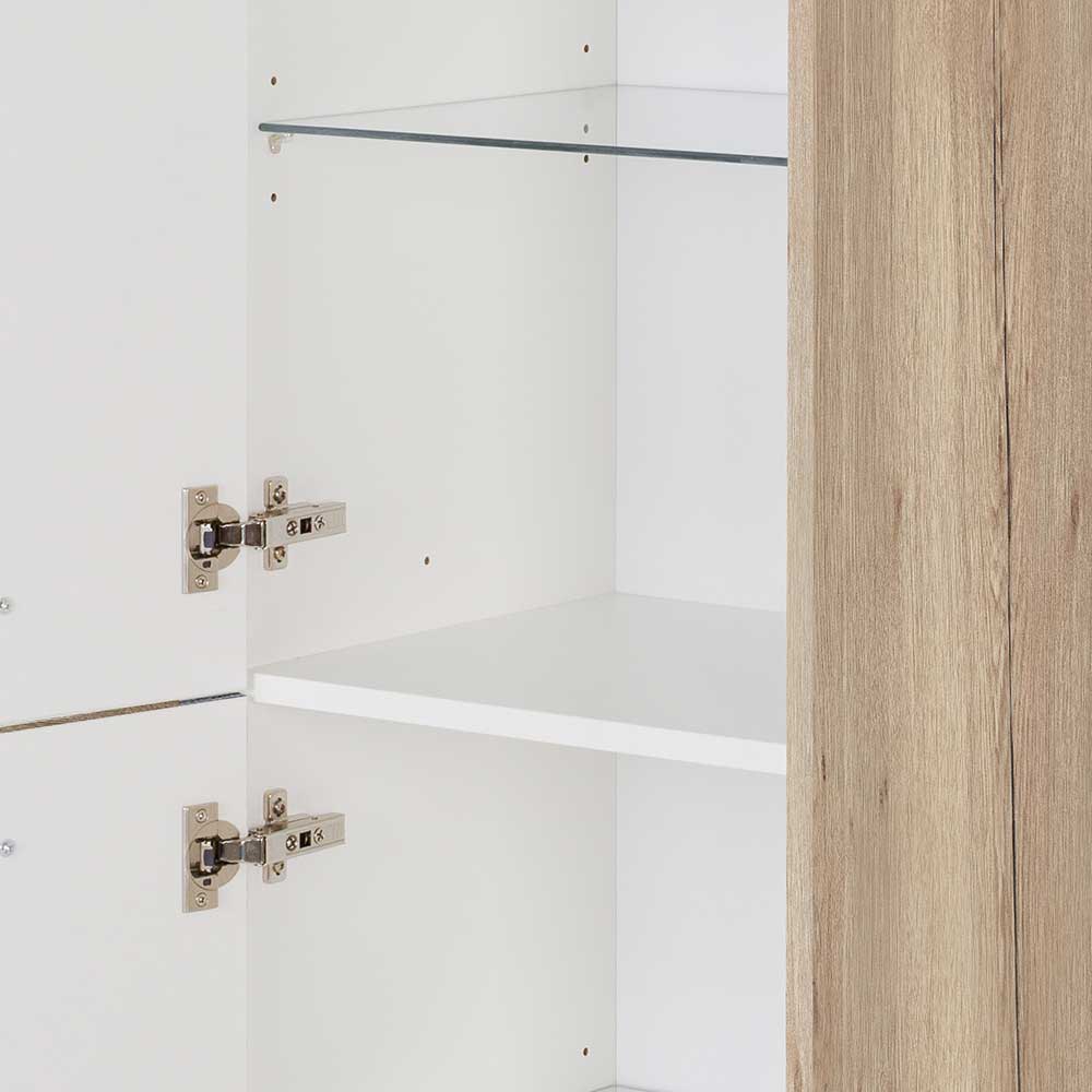 Midibadschrank Venusto in Eichefarben 2 türig mit Softclose