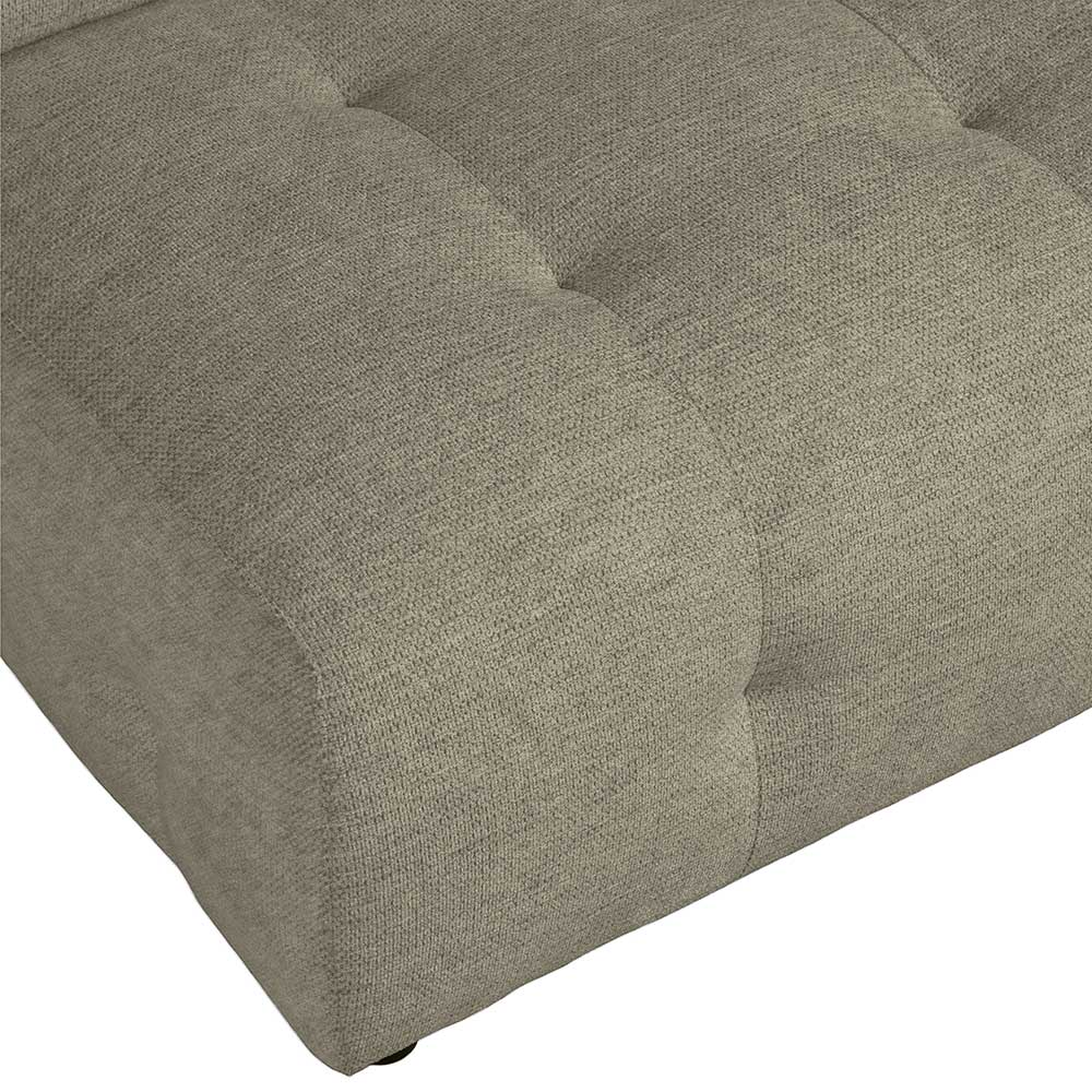 Modernes Sofa Modul Chenille Romance in Blassgrün 90 cm breit