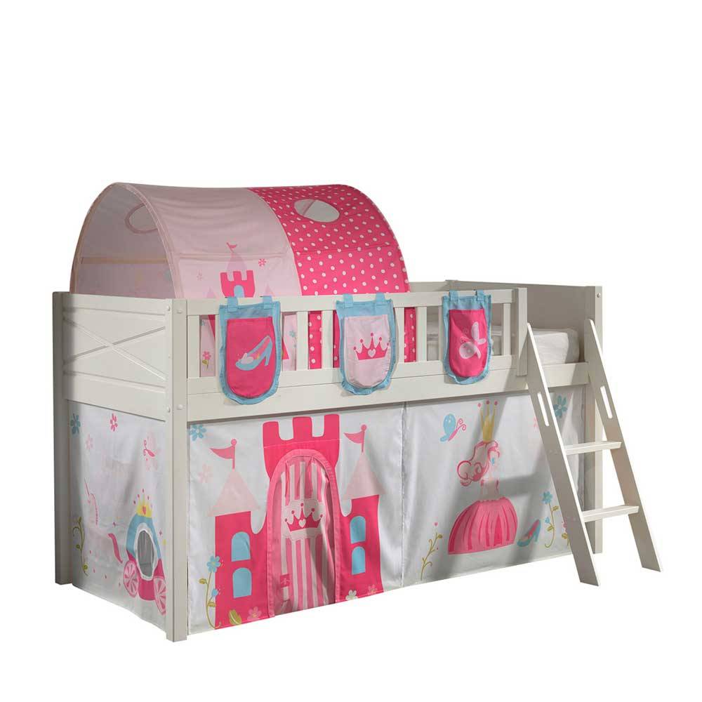 Hochbett Rambano mit Prinzessin Motiv inklusive Leiter