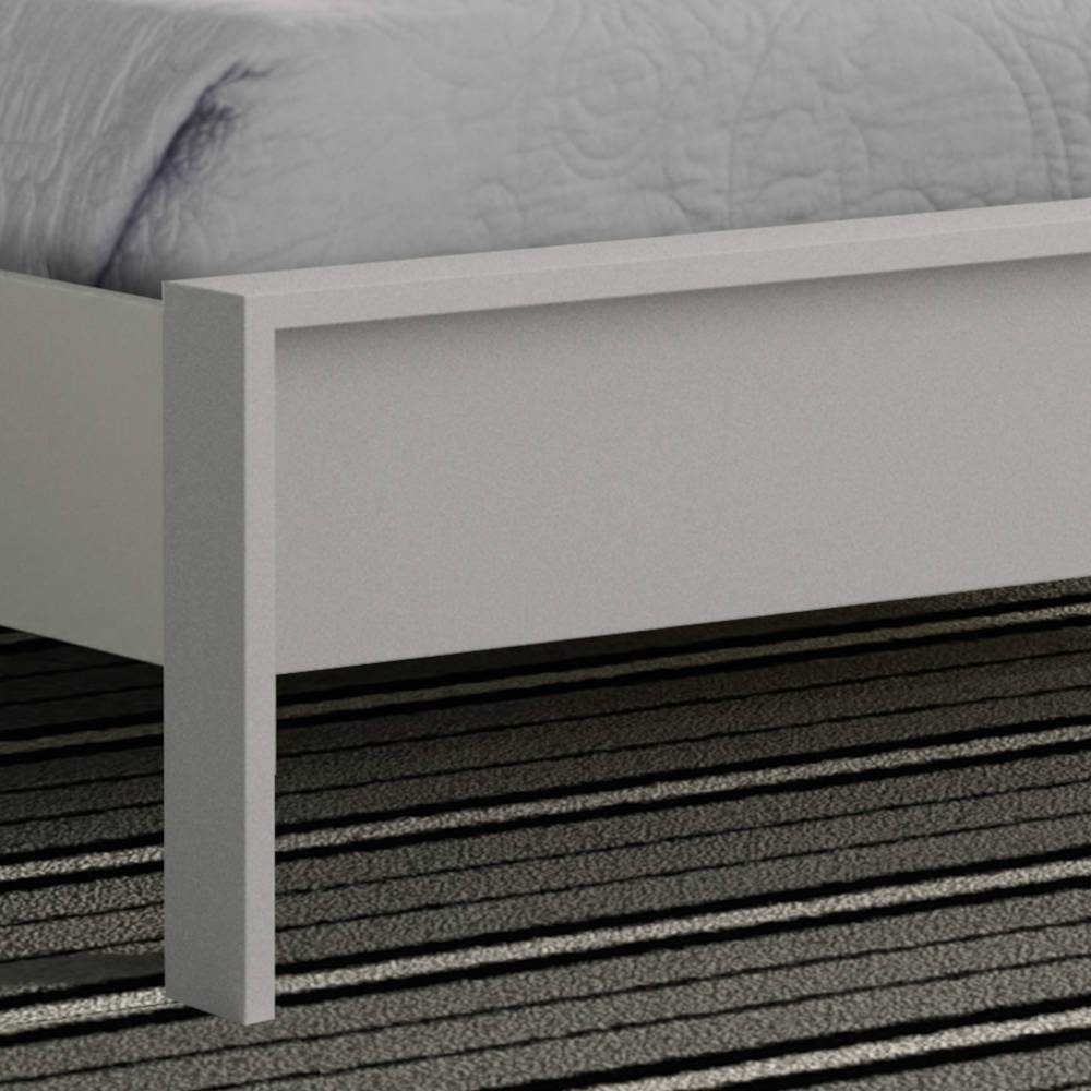 Doppelbett Alecona in modernem Design - Weiß