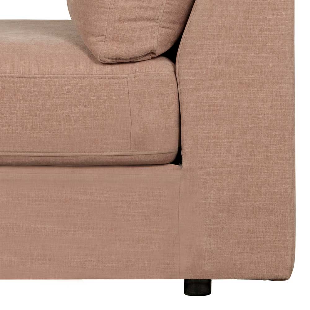 Moderne Modulsofa Element Couch Oktamian in Rosa Einsitzer