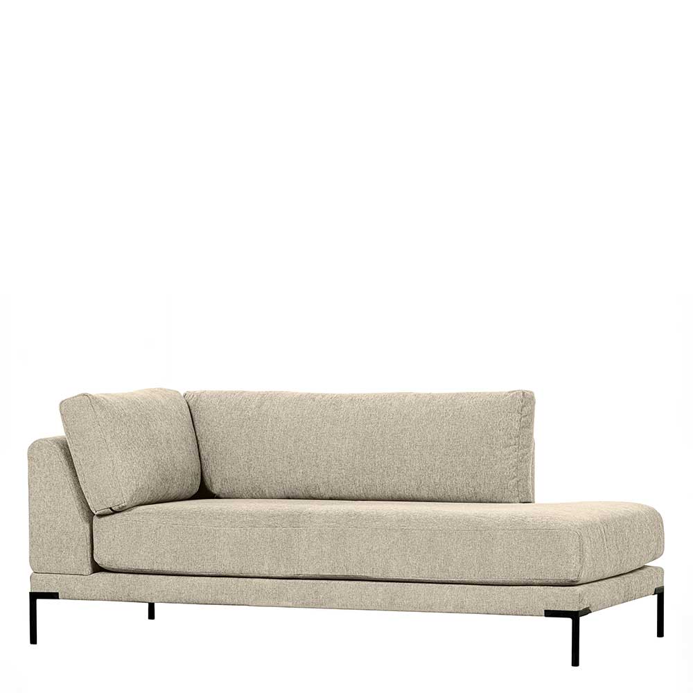 Lounge Element Chaiselongue Beige Imdyano 200 cm breit Lehne links