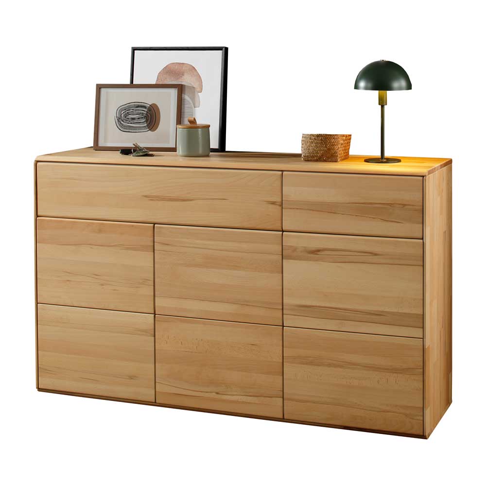 Sideboard Trenta mit Massivholz Türen und Push to open Funktion