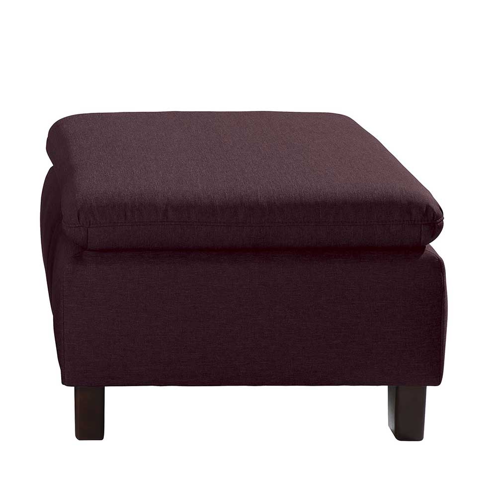 Polstersessel Bordeaux Rot Acsandrio in modernem Design optional mit Hocker