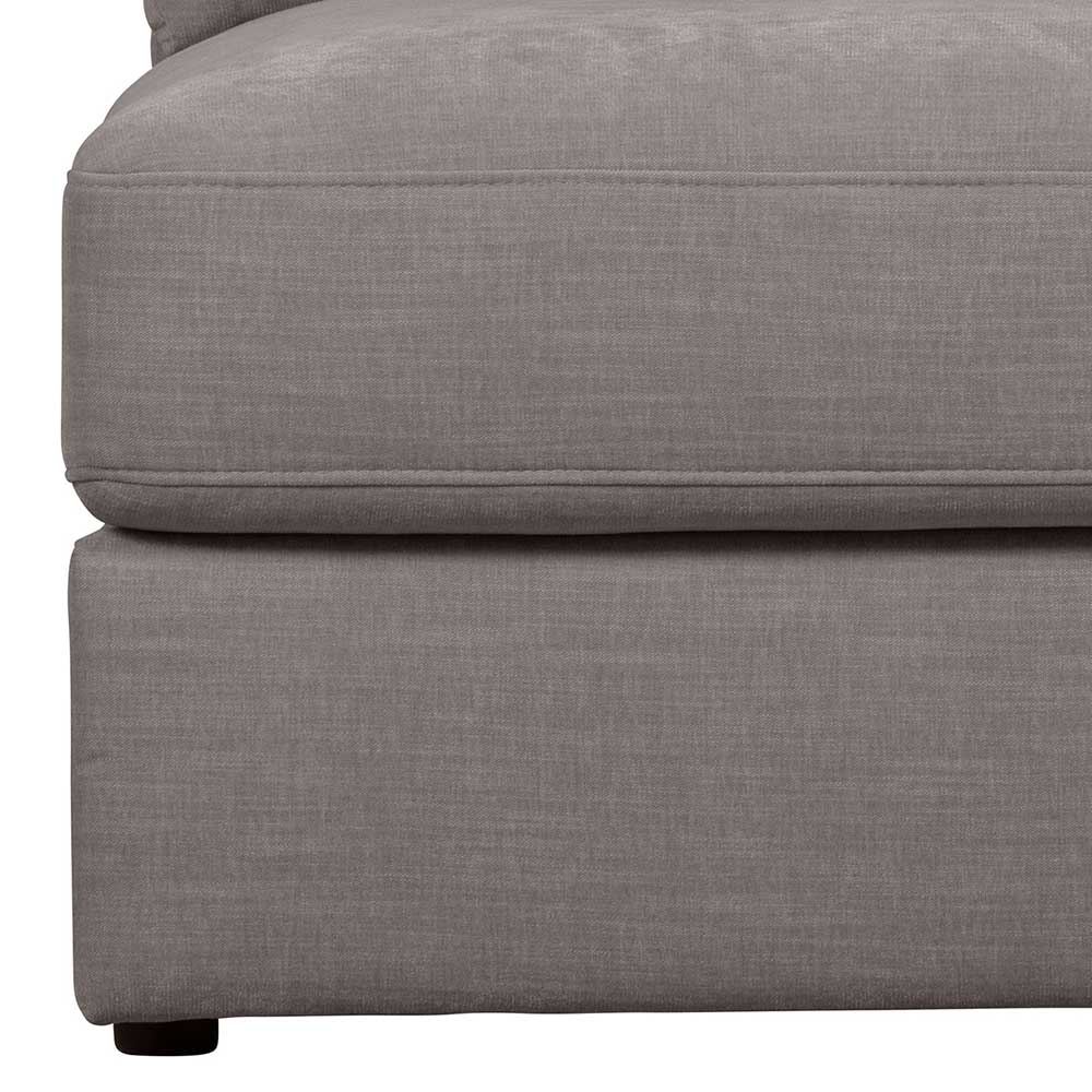 Einsitzer Couch Fredoco in Grau Modulsofa Element