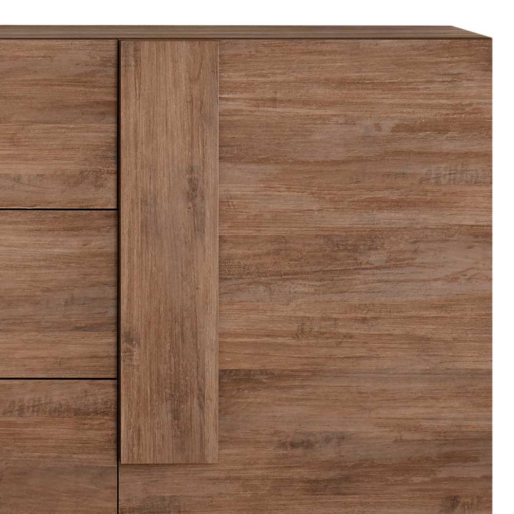 Esszimmersideboard Sabassa in Holzoptik Naturfarben 90 cm hoch