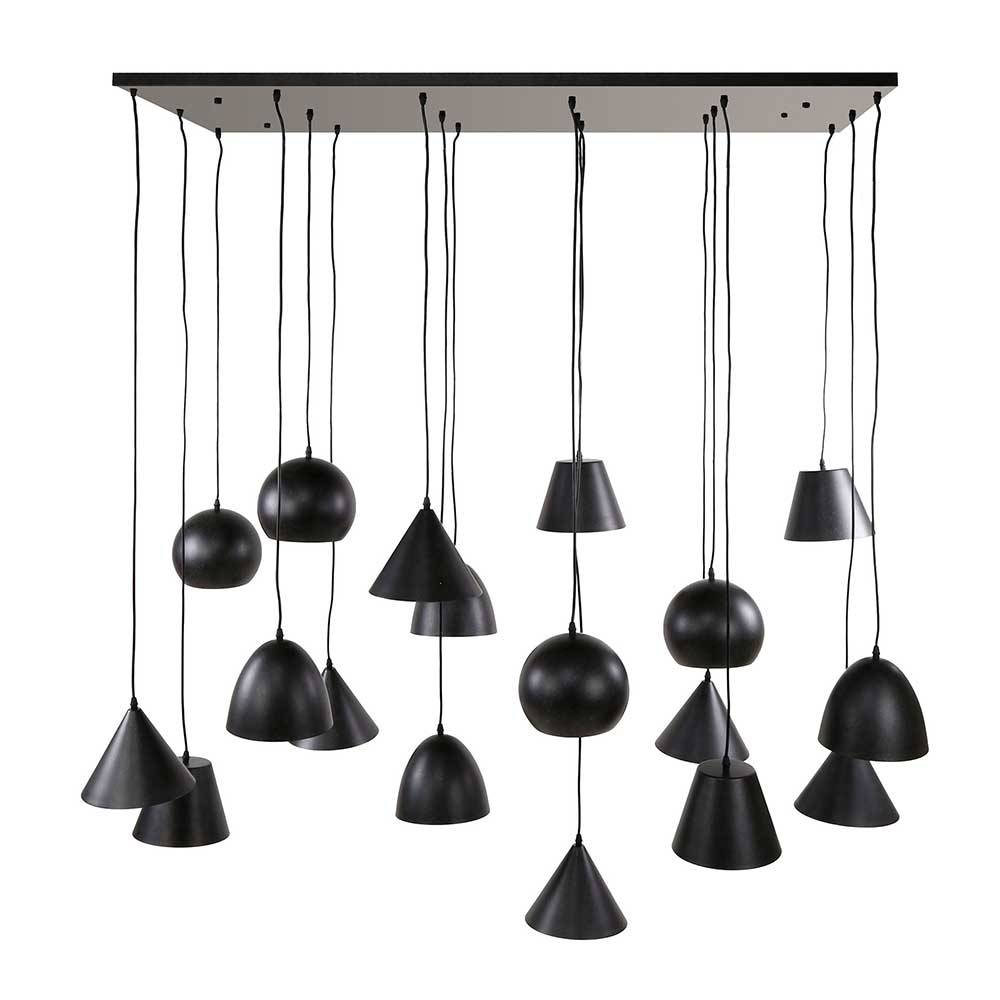 Pendelleuchte Tyramus in Schwarz im Industry und Loft Stil