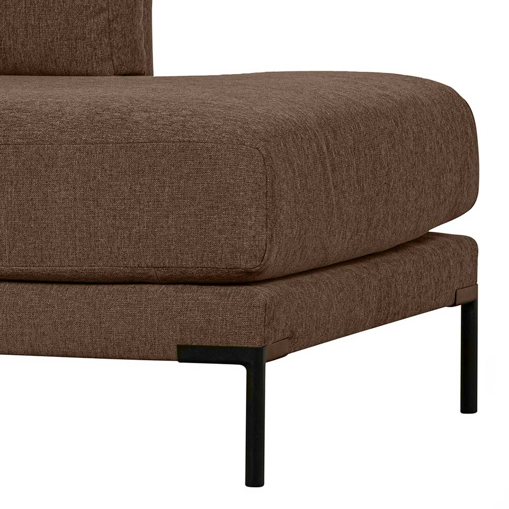 Chaiselongue Lehne links Rio in Braun - Modulsofa Element