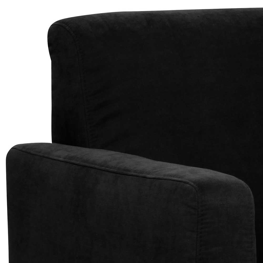 Kleiner Lounge Sessel Taliteo in Schwarz mit 42 cm Sitzhöhe