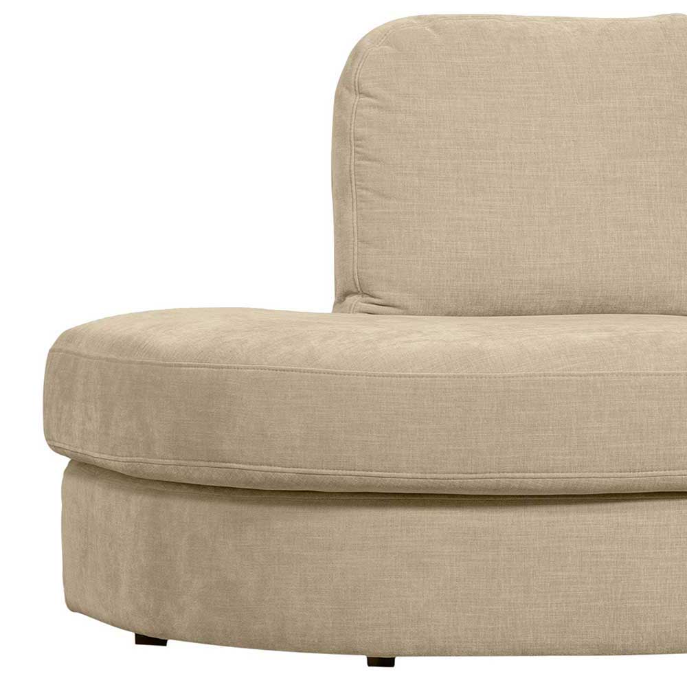 Modernes Modulsofa Pilamonia in Beige mit drei Sitzplätzen