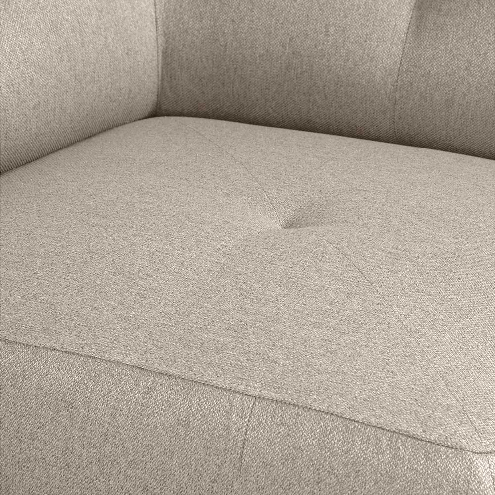 Graues Sofa Eckmodul Stecma aus Webstoff 90 cm breit