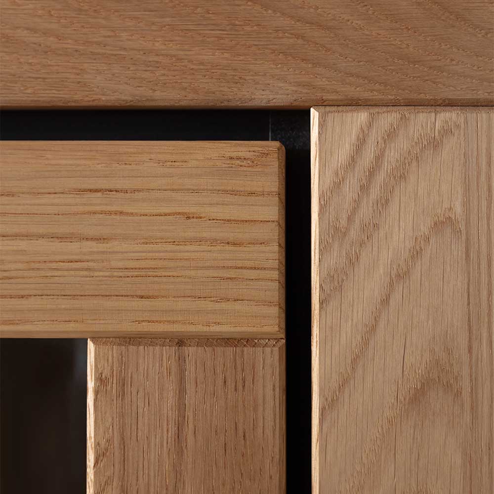 Wohnzimmerschrank Jayva in modernem Design - Wildeichefarben