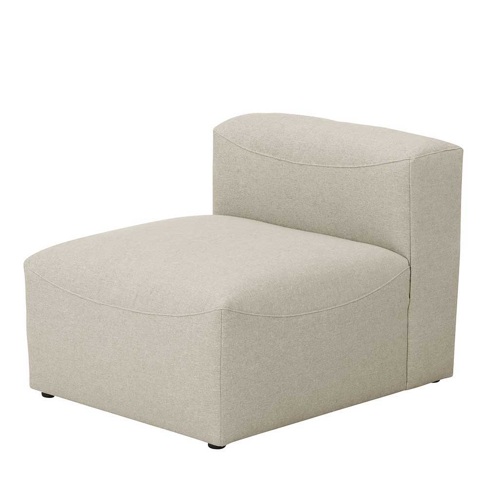 Modulsofa Pescara in Cremefarben 275 cm breit (dreiteilig)