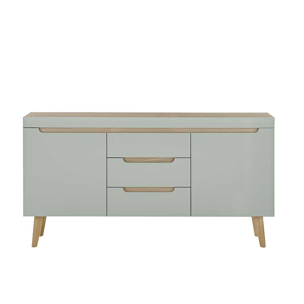 Sideboard Casmas im Skandi Design mit drei Schubladen