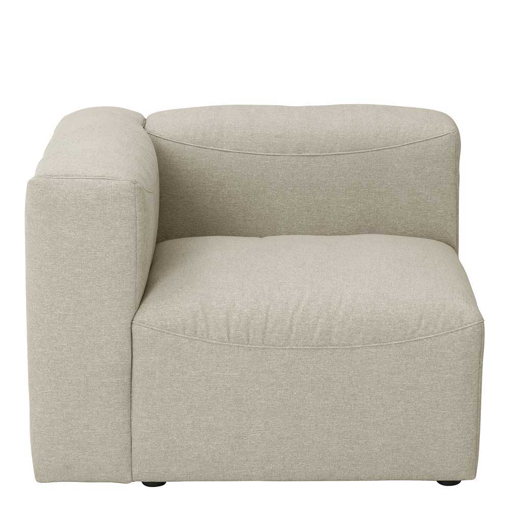 Modulsofa Pescara in Cremefarben 275 cm breit (dreiteilig)