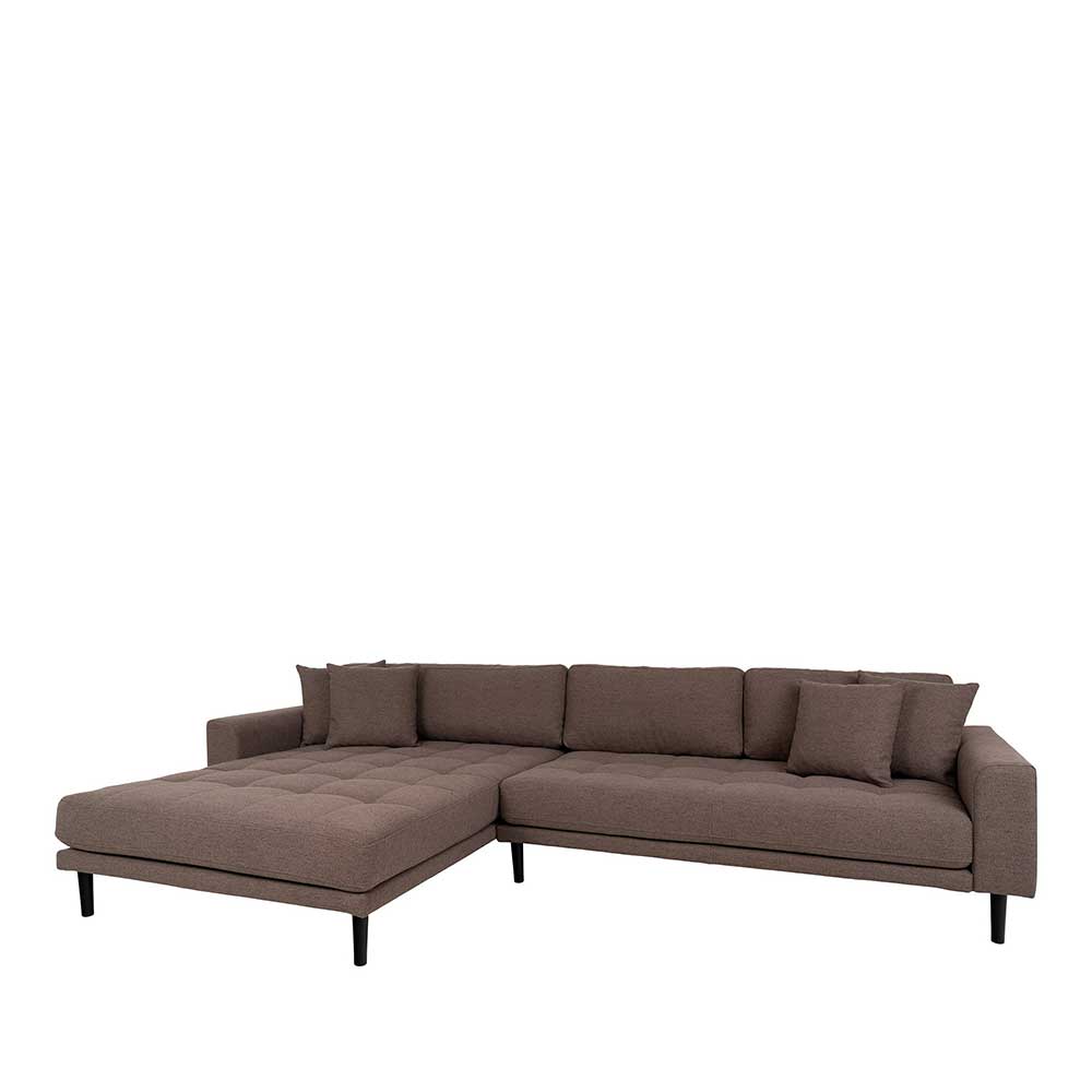 Ecksofa Modena in modernem Design in Braun