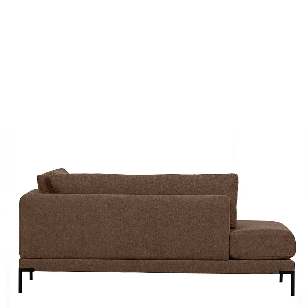 Lounge Element Chaiselongue Rio in Braun 200 cm breit