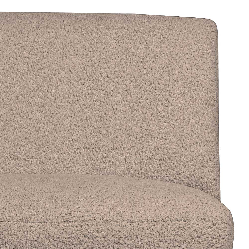 Modulsofa Einsitzer Calmdros in Beige aus Boucle Stoff