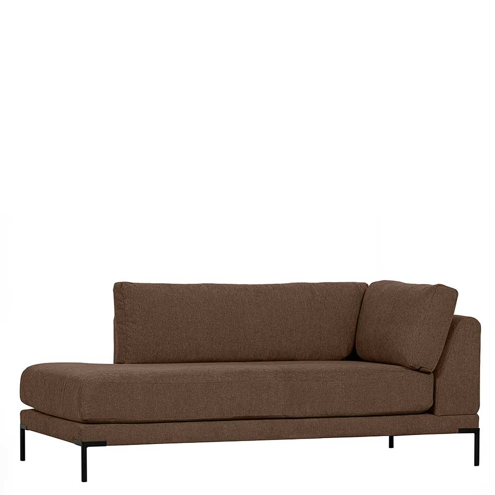 Lounge Element Chaiselongue Rio in Braun 200 cm breit