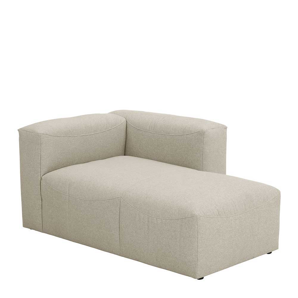 Modulsofa Pescara in Cremefarben 275 cm breit (dreiteilig)