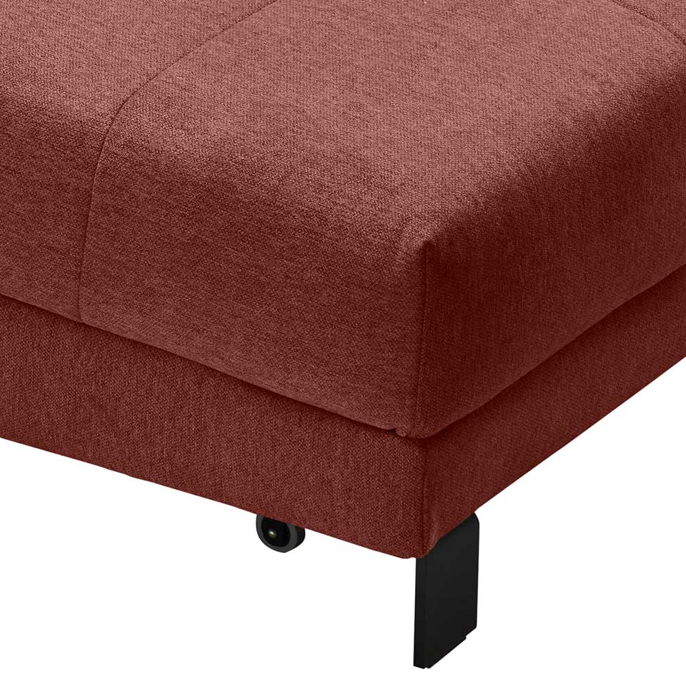 Rotes Schlafsofa Mivoje mit Faltmechanik Made in Germany