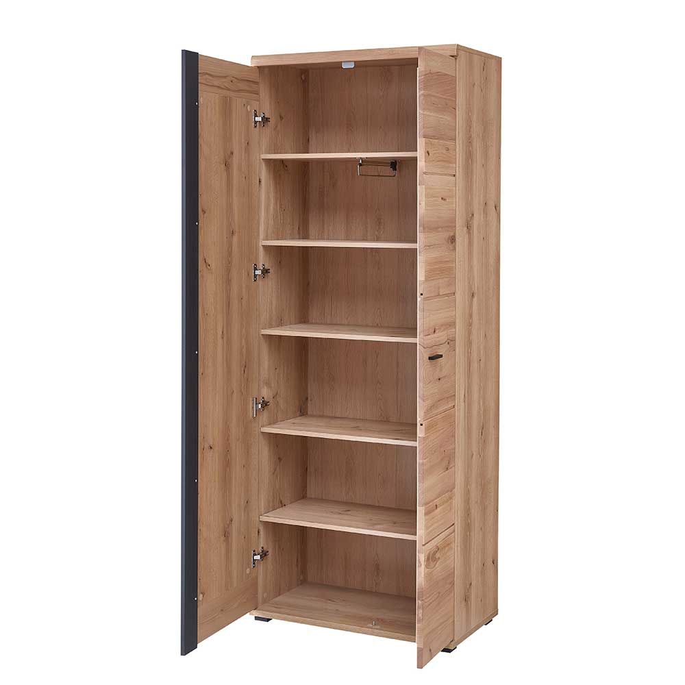 Dielenkleiderschrank Cacervo mit Spiegeltür in modernem Design