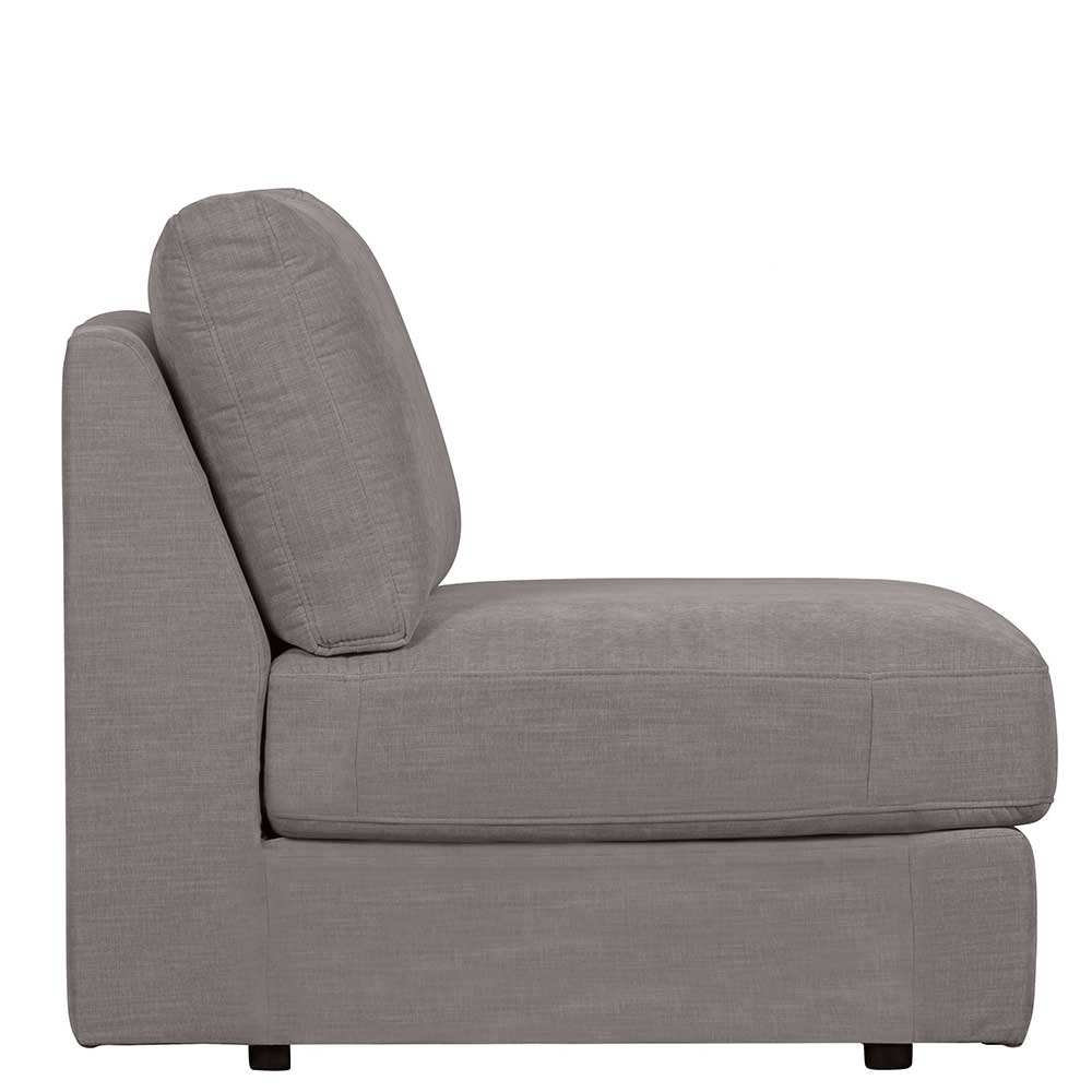 Einsitzer Couch Fredoco in Grau Modulsofa Element