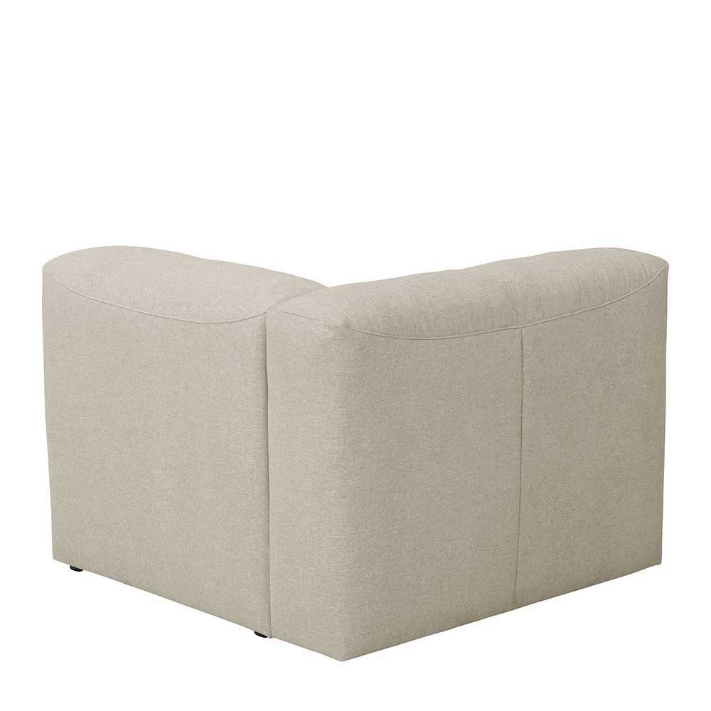 Modulsofa Pescara in Cremefarben 275 cm breit (dreiteilig)